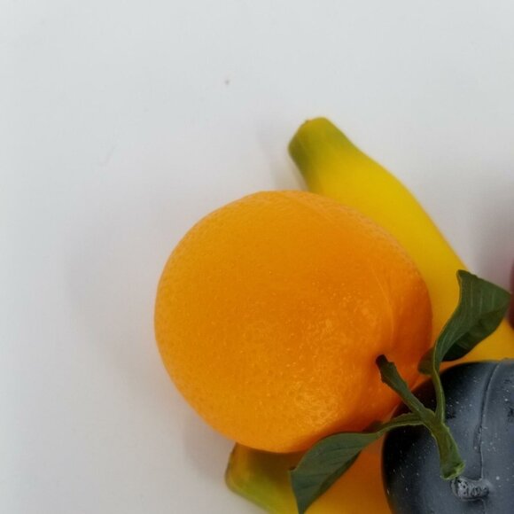 Vintage Plastic Fruit Bananas Lemon Lime Red Green Grapes Peach Apple Lot 11 - Picture 6 of 11